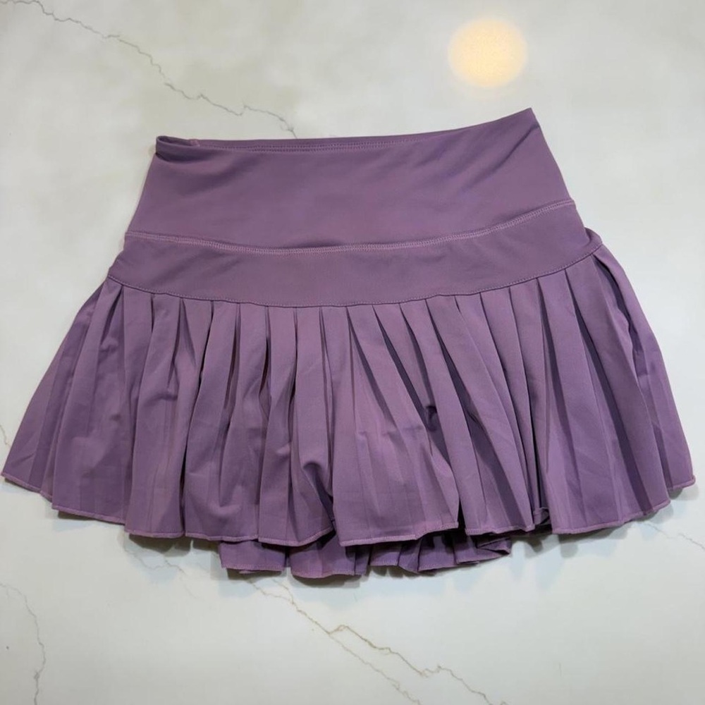 Amazon Essentials Purple Pleated Mini Skirt